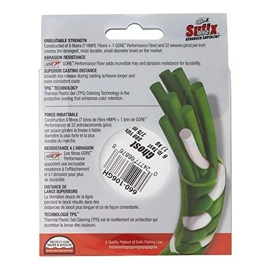Cuerda Trenzada 832 advanced Superline 300 yardas