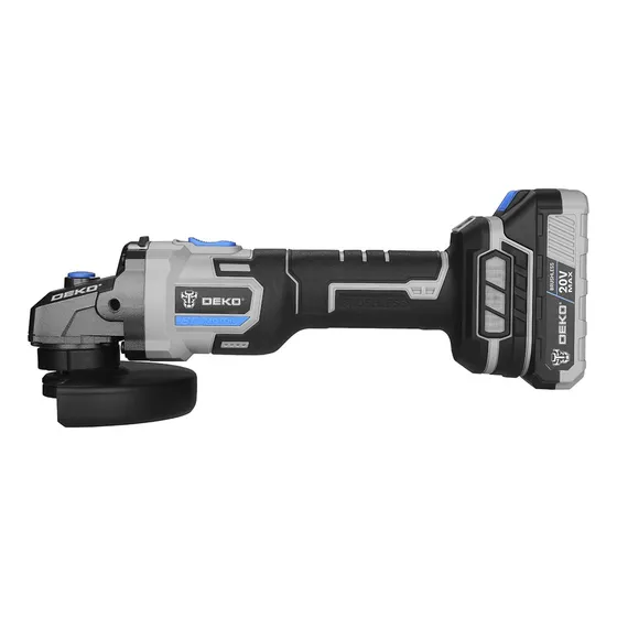 Amoladora Angular 5'' Deko 20v Brushless C/bat. 4.0ah Y Carg