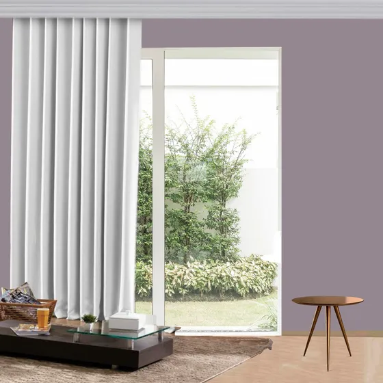 Cortina Corta Luz Trilho Rodiz Blecaute Blackout 1,40 X 2,50