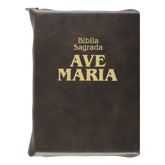 Biblia Sagrada Ave Maria Ziper 