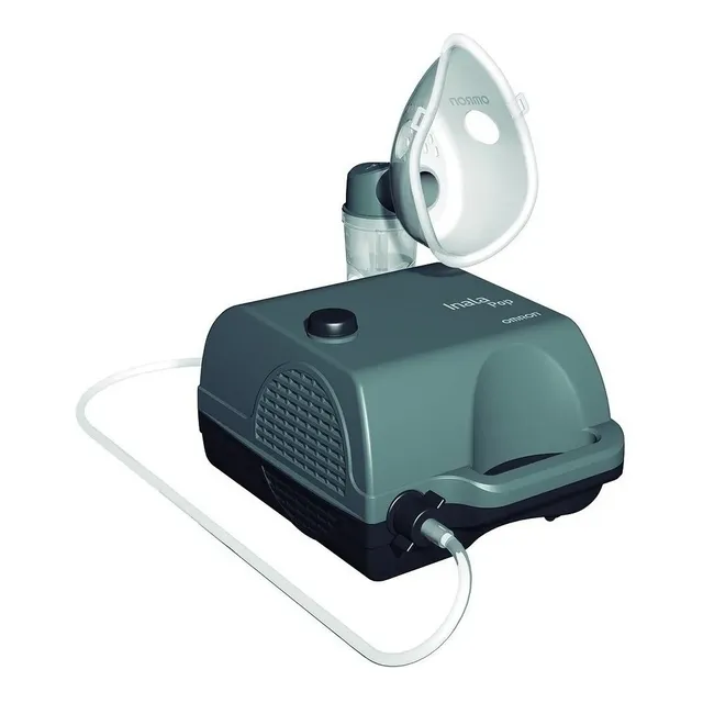Inalador Nebulizador Compressor Inalapop Omron 127/220V Promo Cor Cinza 127/220V