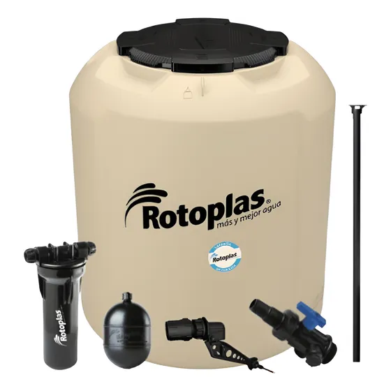 Tinaco Plus Rotoplas 1100lt Con Filtro Y Accesorios 500472