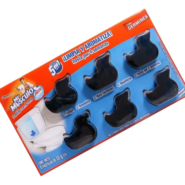 Pastillas Para Sanitarios Mr Músculo Pato 6pzs