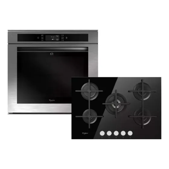 Combo Whirlpool Horno Electrico Akzm656 Anafe A Gas Goa7523