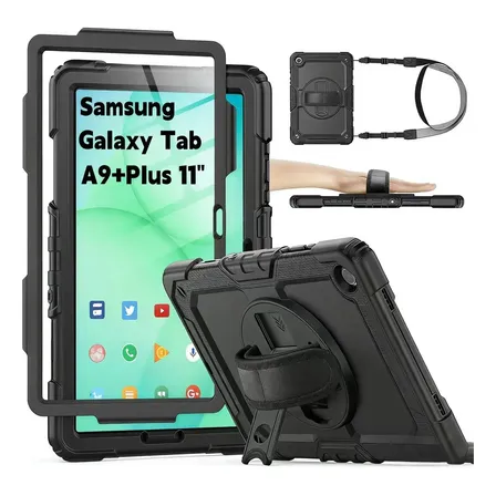 Capa Á Prova De Queda 3 Em 1 Para Galaxy Tab A9+ Plus 11 Pol