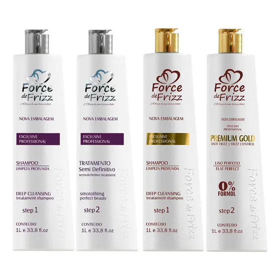 Force Frizz Semi Definitiva + Progressiva 0% Formol Original