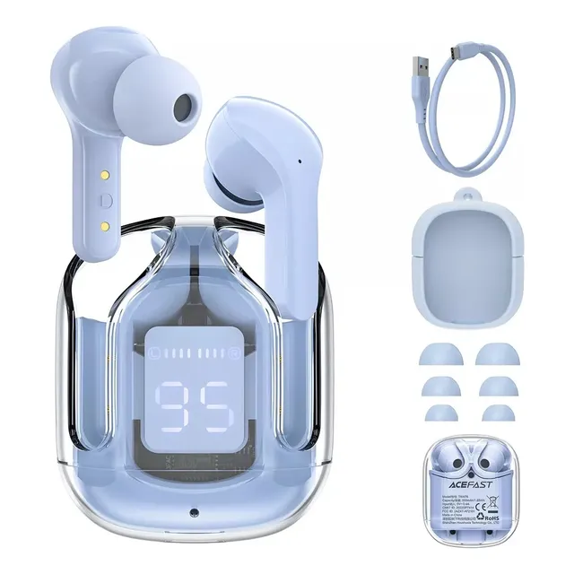 Fones De Ouvido Sem Fio Acefast Com Bluetooth E Tela Led