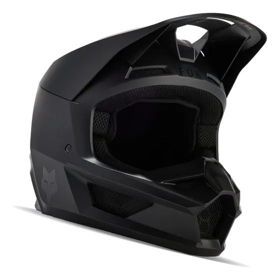 Casco De Motocross Fox Racing V Core Negro Mate Xs