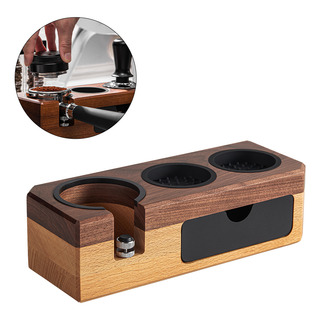 Soporte De Madera Para Apisonar Espresso Tamper Station Con Soporte De Madera Para Apisonar Espresso Tamper Station Con