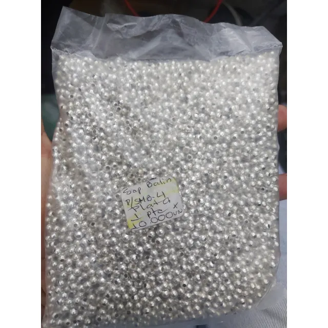 Balines Bisuteria 3 Y 4 Mm Balls 100% Metalicos No Plastimet