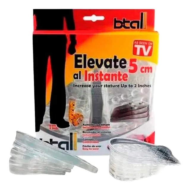 Plantillas Aumenta Estatura Elevate 5 Cmt Unisex Originales