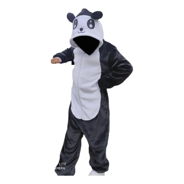 Pijama Térmica Enterizo Tela Peluche Oso Panda Adulto