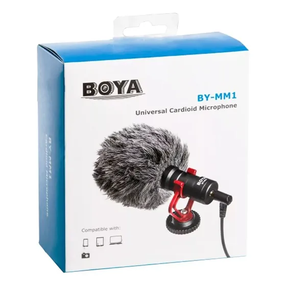 Microfono Shotgun Universal Boya By-mm1 Inconet