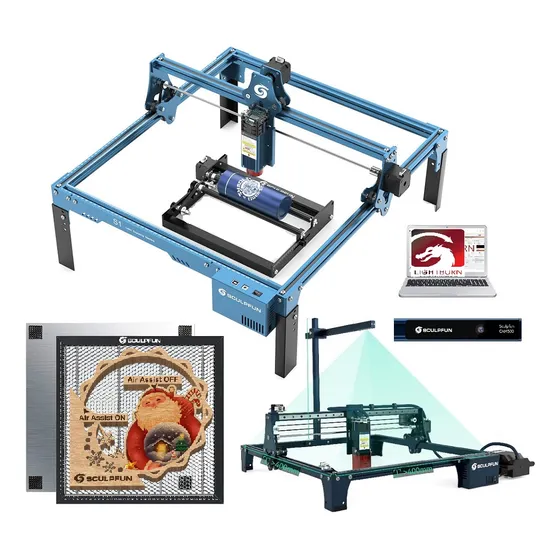 Grabador Láser S9 Y Rodillo,software,conjunto De Accesorios