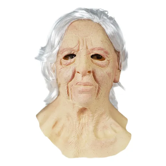 Máscaras De Látex De Rostro Humano De Anciano Realista 2024