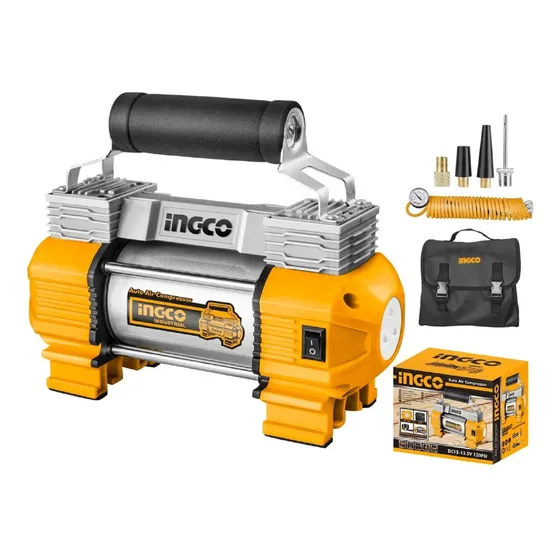 Compresor Auto 12 Volt 18amp Inflador Ingco Aac2508 120ps