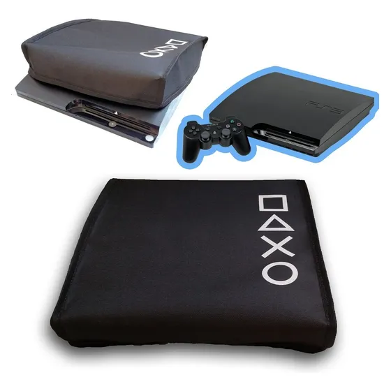 Capa Para Ps3 Slim Antipoeira Playstation Protetora Console