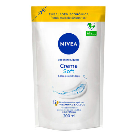 Nivea Sabonete Líquido Creme Soft 200ml Nivea Sabonete Líquido Creme Soft 200ml