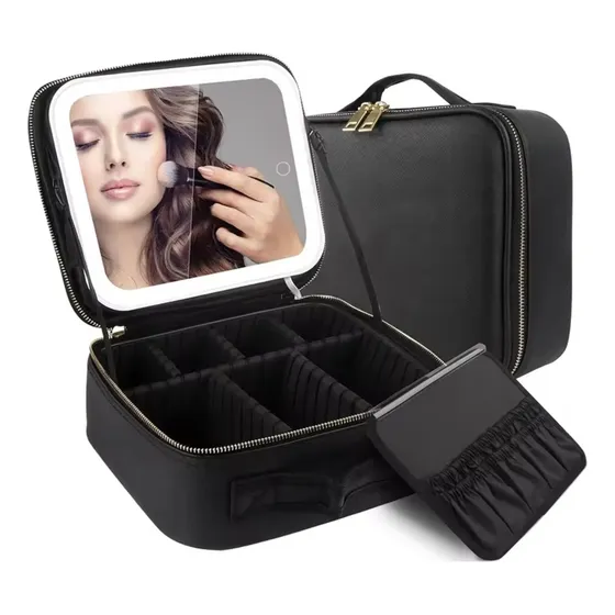 Bolso De Maquillaje Con Luz Led Recargable