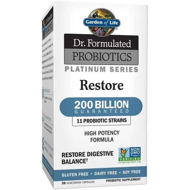 Probióticos Platinum 200 Billion 28 Capsulas Garden Of Life