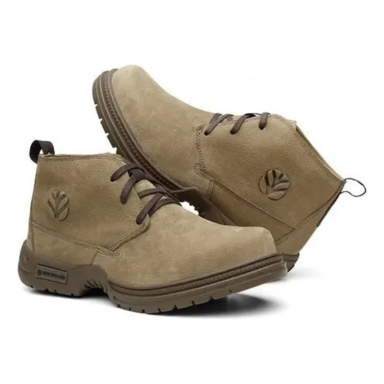Bota New Holland Nobuck Taupe Js Ltda