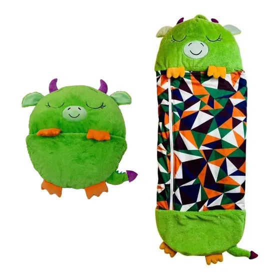 Bolsa De Dormir Para Niños Con Peluche Almohada Talle L.