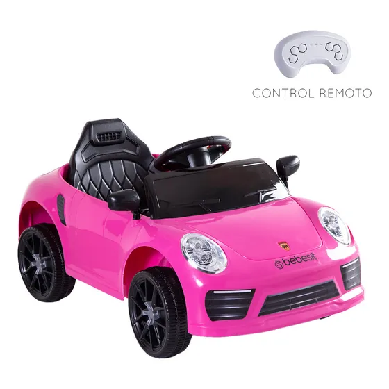 Auto Deportivo Eléctrico Race Rosa Bebesit Color Rosado