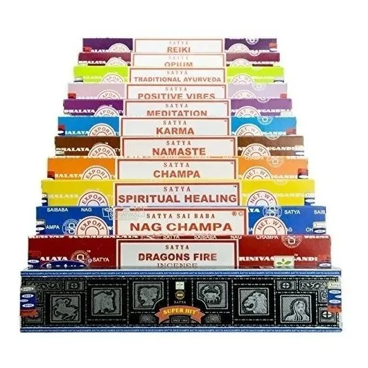 Sahumerios Satya Saibaba Nag Champa X 60 Cajitas 15 Grs C/u