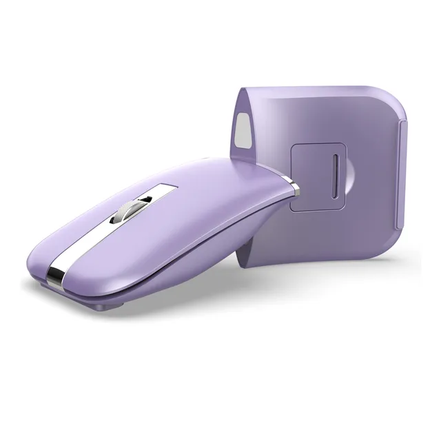 Mouse Arc Plegable Recargable Bluetooth Y Usb Inalámbrico