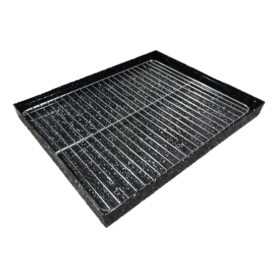 Asadera Enlozada 50 X 40 X 4,5 Cm Para Horno Con Rejilla