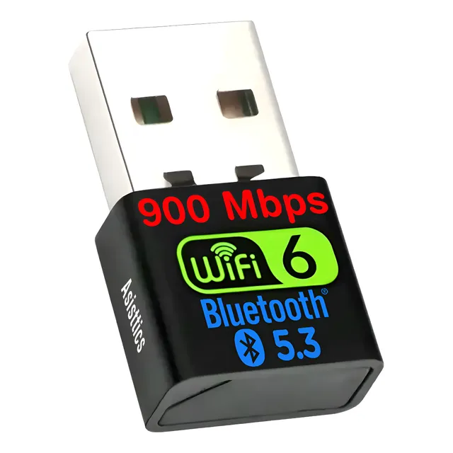 Adaptador Wifi Usb 6g 5g Ax 900 Bluetooth Tarjeta Red Pc