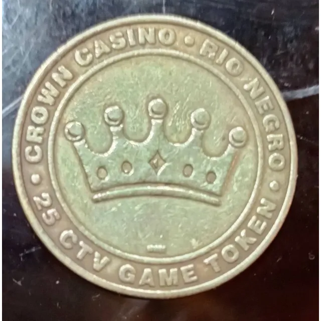 Ficha Casino Antigua Rio Negro Patagonia Bronce 