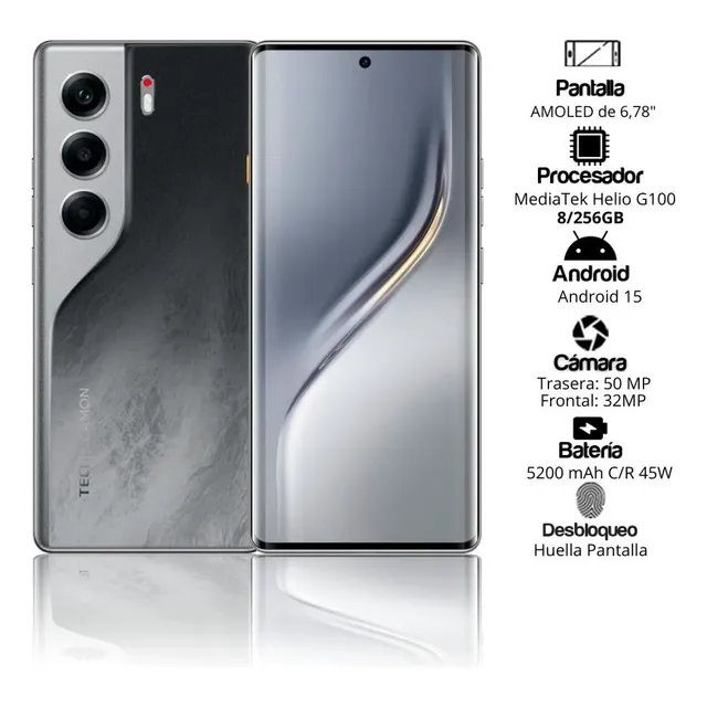Tecno Camón 40 Pro 8/256gb A Credito