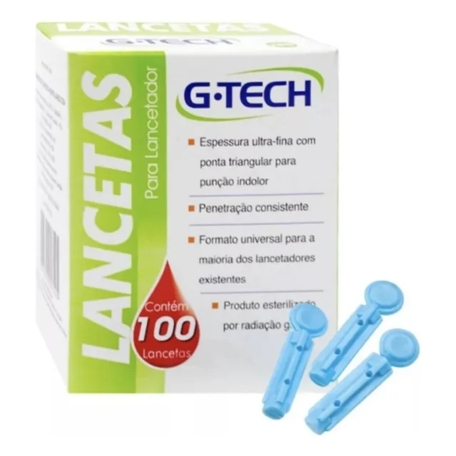 Lancetas Para Lancetador 28g C/ 100 Unid