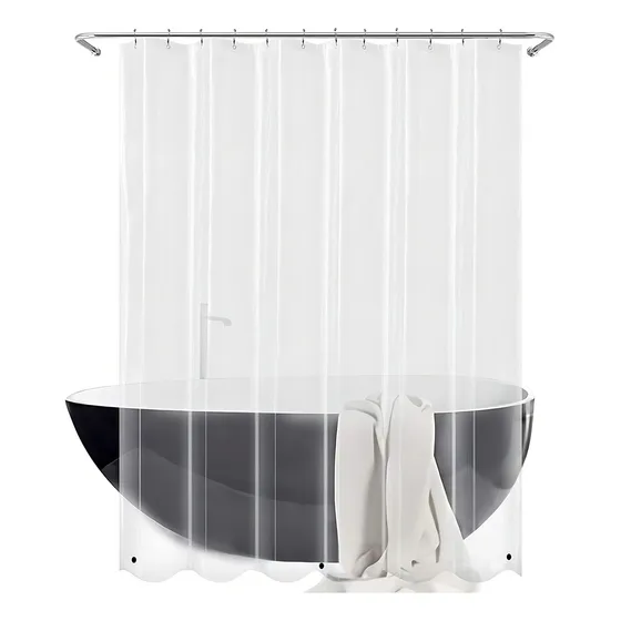 Protector Para Cortina De Baño Pvc 2 Metros Alto X 1.80 Color Transparente 140mc