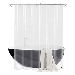 Protector Para Cortina De Baño Pvc 2 Metros Alto X 1.80 Color Transparente 140mc Protector Para Cortina De Baño Pvc 2 Metros Alto X 1.80 Color Transparente 140mc