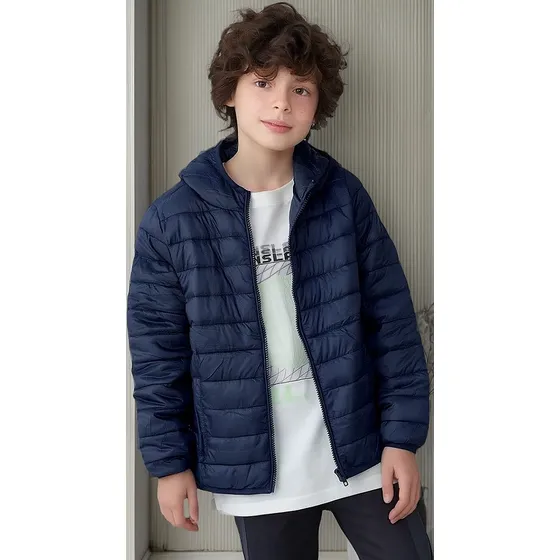 Jaqueta Infantil Forrada Pelúcia Puffer Juvenil De Inverno