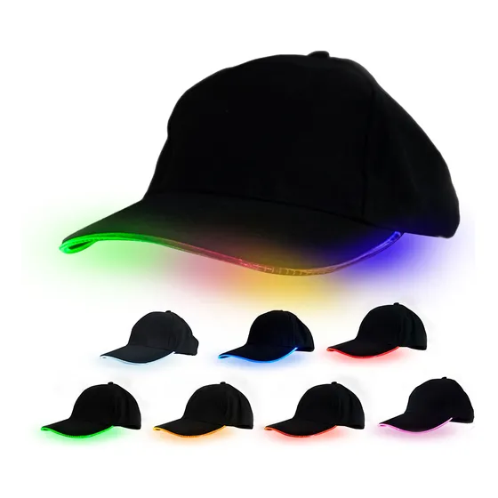 Visera Luminosa Estilo Gorra Con Luces De Colores Gadnic