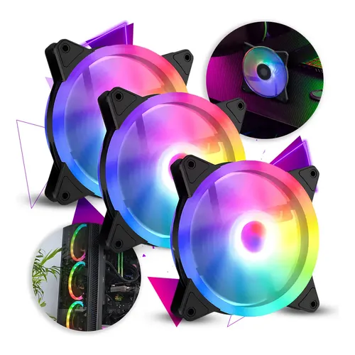 3in1 ファイヤーギア「3flame」 Kit 3 Fan Argb Gamemax Myrsky Black Fn12a-s3i-b Preto | MercadoLivre