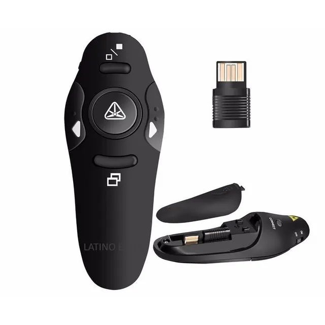 Presentador Inalambrico Con Puntero Láser Usb  Rojo 2.4 Ghz