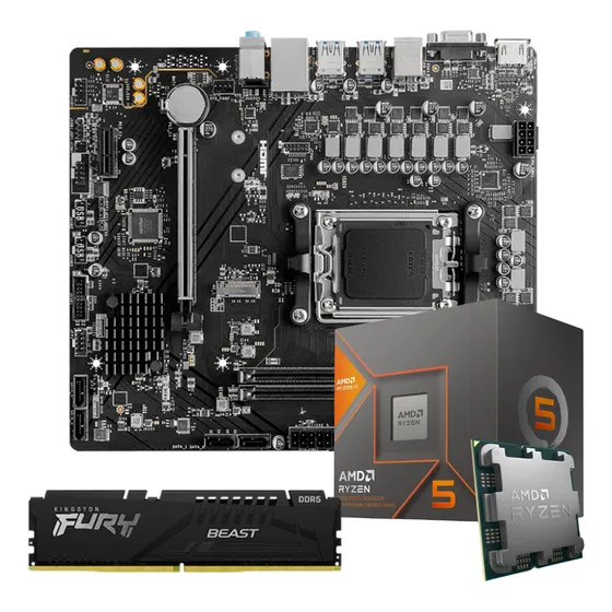 Kit Upgrade Amd Ryzen 5 8500g + A620m-e Ddr5 + 16gb 5200mhz