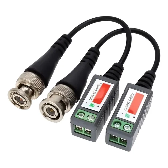 Video Balun Pasivo Par Cámaras Dvr Hd Cvi Tvi Ahd 720p 1080p