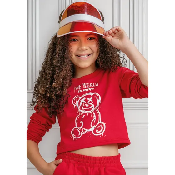 Buzo Niñas Infantil Rojo Mp 9928
