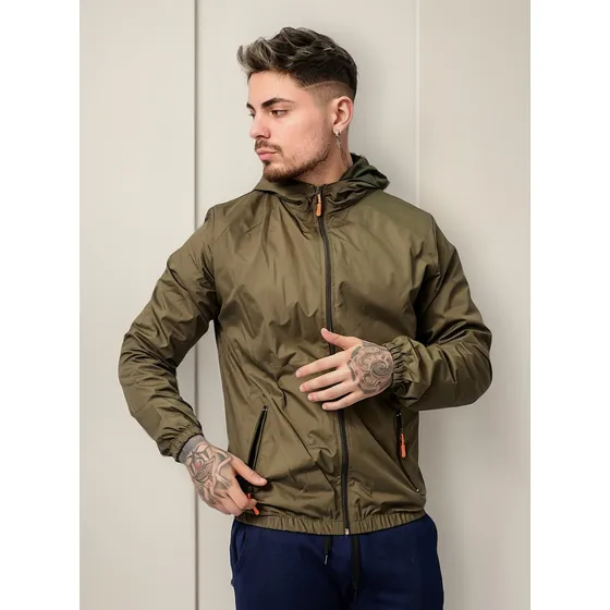 Campera Rompeviento Hombre - Importada - C Capucha - Premium