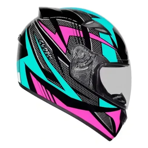 Capacete Feminino Tiffany EBF Spark Flash Fechado Tamanho 60