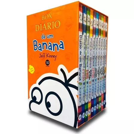 Box Diário de um banana -10 volumes, de Kinney, Jeff. Editorial Vergara & Riba Editoras, tapa mole en português, 2017