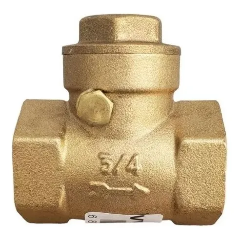 Valvula Check Bronce Swing Horizontal Compuerta 3/4 Pulgada
