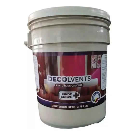 Pintura De Caucho Colvent Tipo B Cuñete 5 Gl Blanco Ral 9016