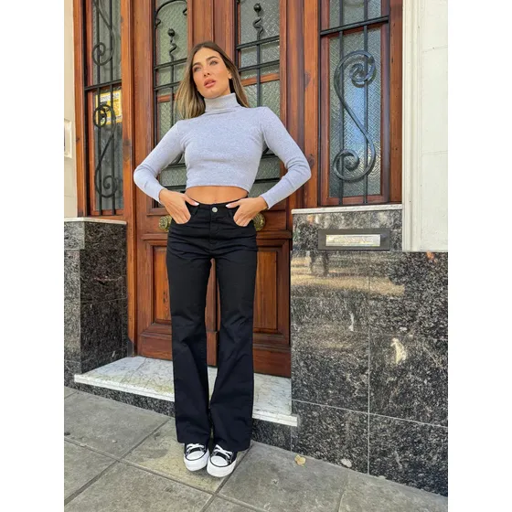 Wide Leg Negro De Mujer Brish Jeans