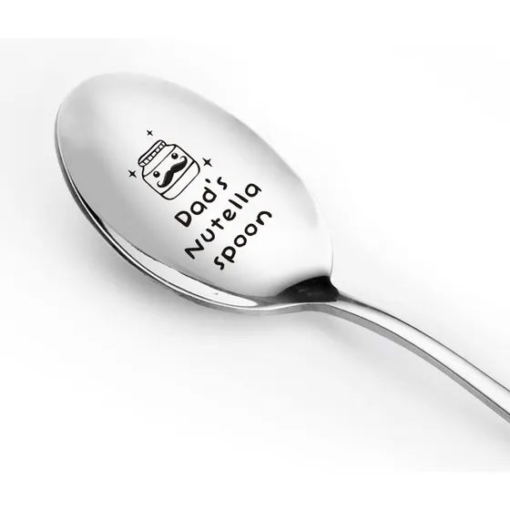 Cuchara Nutella Para Papa Grabada Divertida Regalo Amante